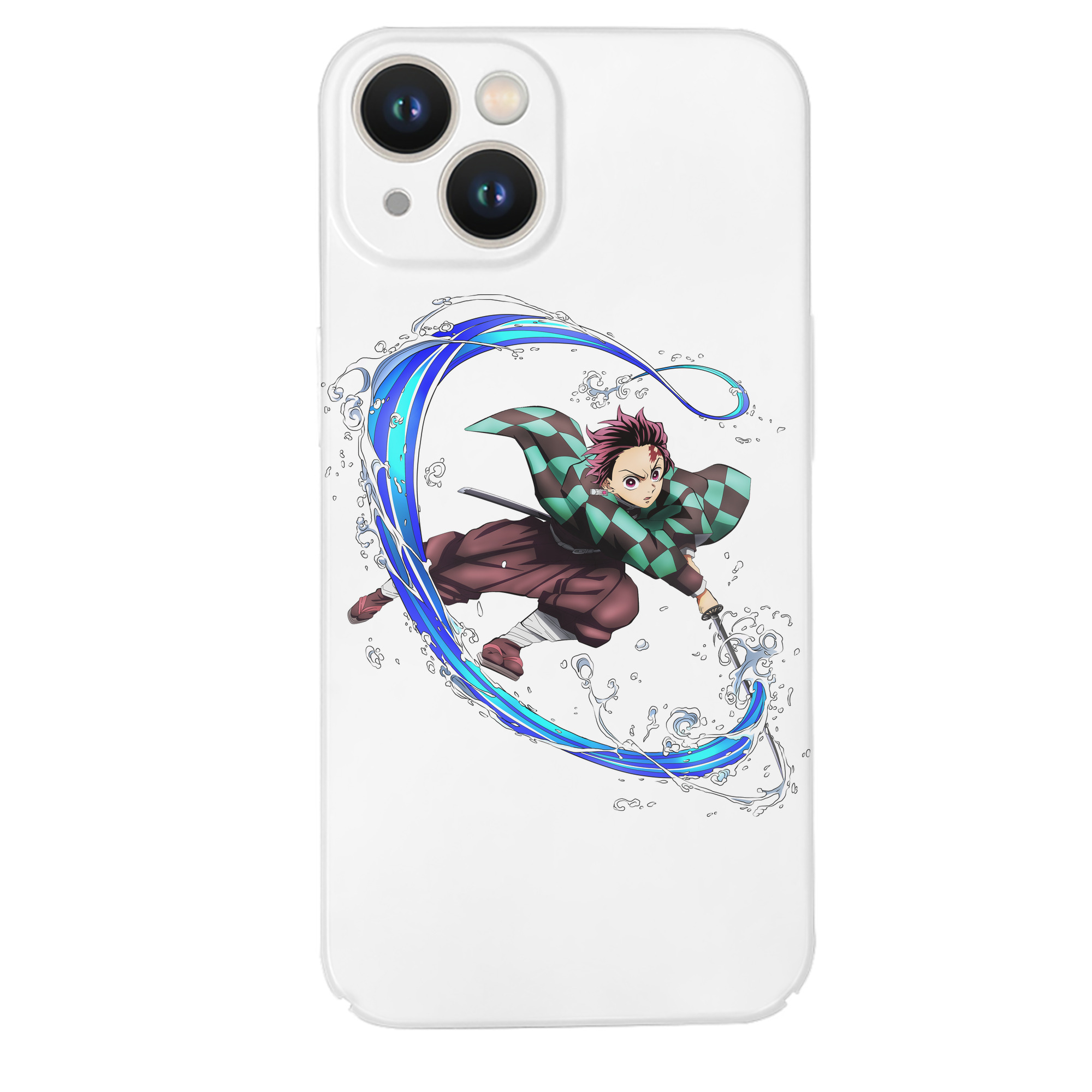 （画像用） 鬼滅の刃 竈門 炭治郎／かまど たんじろう Kamado Tanjirou 【iPhone 14シリーズ対応】ハードケース